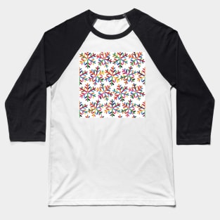 Colorful Snowflakes I Baseball T-Shirt